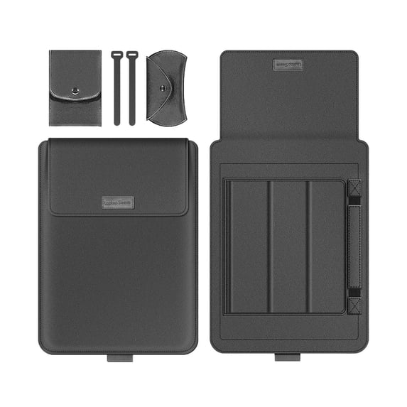 Gecau 15-15.6 Inch Universal Multifunctional Computer Bag Laptop Stand Laptop Liner Bag Portable Computer Stand Laptop Storage Bag Bag Eco-Friendly Material G
