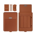 thumbnail image 1 of Gecau 15-15.6 Inch Universal Multifunctional Computer Bag Laptop Stand Laptop Liner Bag Portable Computer Stand Laptop Storage Bag Bag Well-Made Brown 16x12 I, 1 of 1