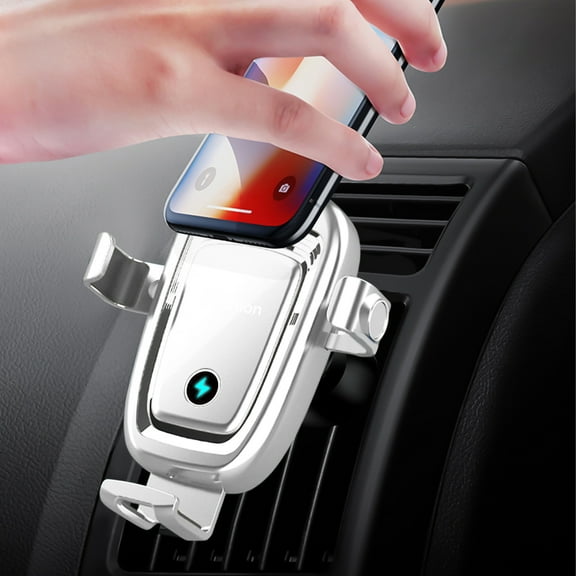 Gecau 15W Auto Wireless Car Charger Phone, Fast Non-Toxic Dock Android And IOS White Home Decor