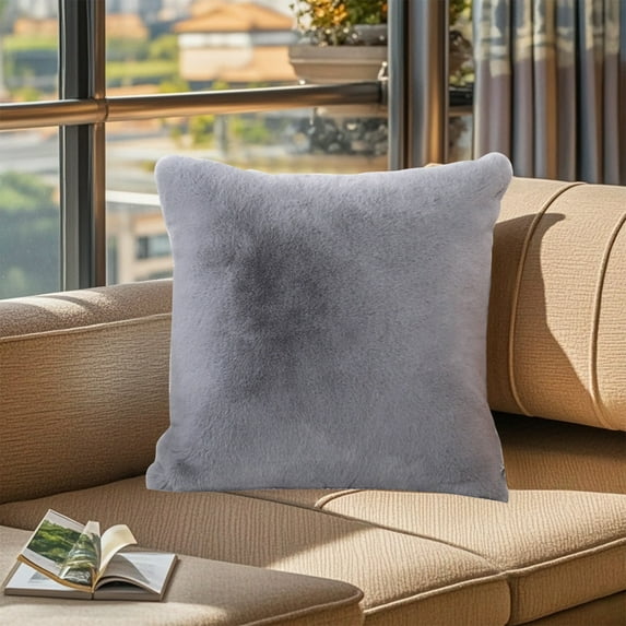 Latrodar 17.7x17.7 In Couch Christmas Pillow Cases Summer Throw Pillows Home Decor For Living Room Bedroom Bed Cushion Outdoor Well-Made Gray 14x14 Inch Home Stuff