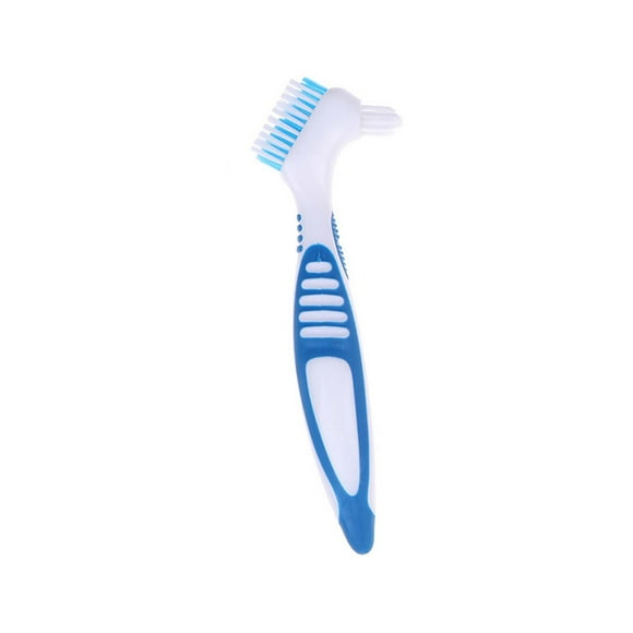 Latrodar 1Pc Denture Teeth Brush Easy Grip Handle Double Sided Toothbrushes up to 30% Off