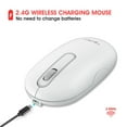 thumbnail image 1 of Gecau 2.4G Wireless Mouse Game USB Charge 1600DPI Gaming Mouse Mice For PC Long-Lasting White 6x3.2 Inch Home Gadgets, 1 of 2