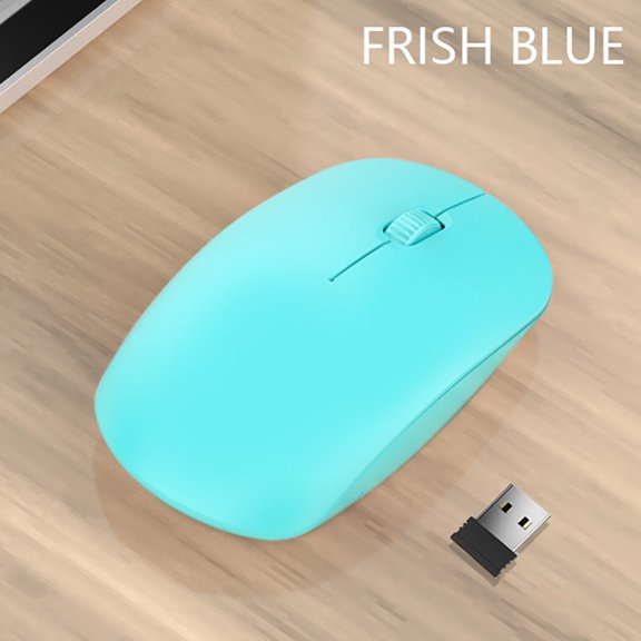 Gecau 2.4G Wireless Rechargeable Bluetooth Mouse Universal Mode Mouse Meticulously Crafted Blue Home Decor