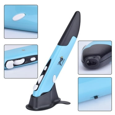 Latrodar 2.4g Wireless Mouse Personalized Creative Mouse Vertical Pen Mouse Plug And Play Sturdy Blue 6x2.4 Inch Home Tools