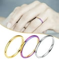 thumbnail image 1 of Latrodar 2 Stainless Steel Ring Titanium Steel Couple Ring Jewelry Size 5-12 Gold up to 50% Off, 1 of 2