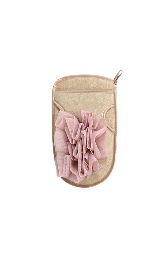 Latrodar 2-in-1-friendly Bath Sponge Bath Towel Bath Flower Two-In- Double-Sided-Use Upgraded Bath And Bath Gloves Pink Home Tools