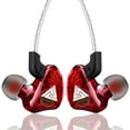thumbnail image 1 of Latrodar 2018 New Headphone QKZ CK5 In Ear Earphone Stereo Race Headset RD Eco-Friendly Material red 4x4 Inch Home Essentials, 1 of 4