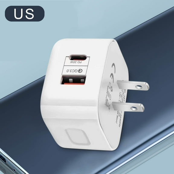 Gecau 20W Fast Charger, Port PD Power Delivery Quick Upgraded k Plug For All Phone US Home Tools