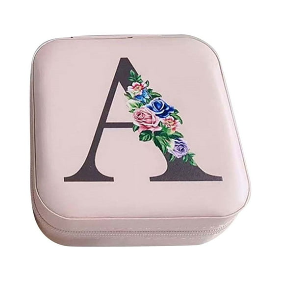 Latrodar 26 Letters Earring Jewelry Display Meticulously Crafted er Flannel Tray Gift A 4x4 Inch Home Tools