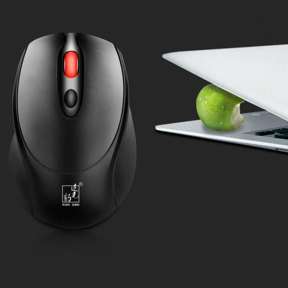 Gecau 361 Rechargeable Wireless Mouse Notebook Desktop Mobile Phone Tablet Home Office Well-Made Black Home Tools