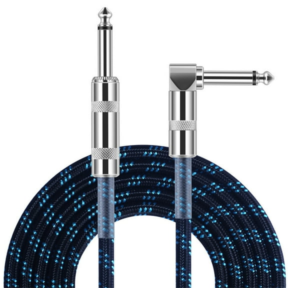 Latrodar 6.35mm Guitar Cable Guitar Amp Cable For Guitar Electric Best of Both Worlds le To Straight Cable color 4.4x12 Inch Home Stuff