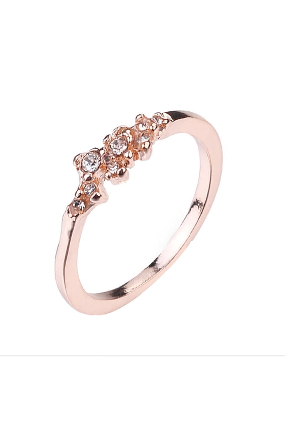 9 Diamonds Women's Bride Wedding Birthday Gifts Rose Gold up to 30% Off