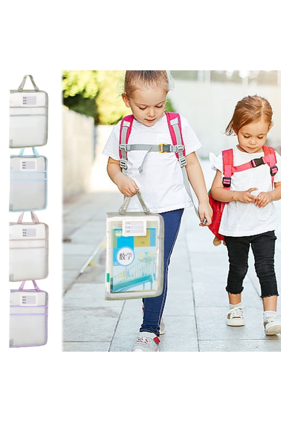 A3 Thick Document Bag Transparent Test Paper Storage Bag Art Paper Storage Bag A4 Material Storage Tote Bag Household Items for New Home Blue Nylon up to 60% Off