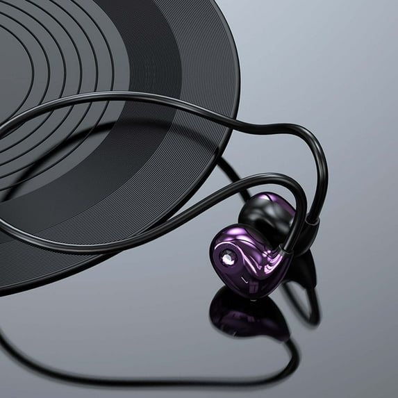 Latrodar Acoustic Conduction Bluetooth Earphones Bluetooth Enduring ion Sports Earphones Purple 5.8x5 Inch Home Decor