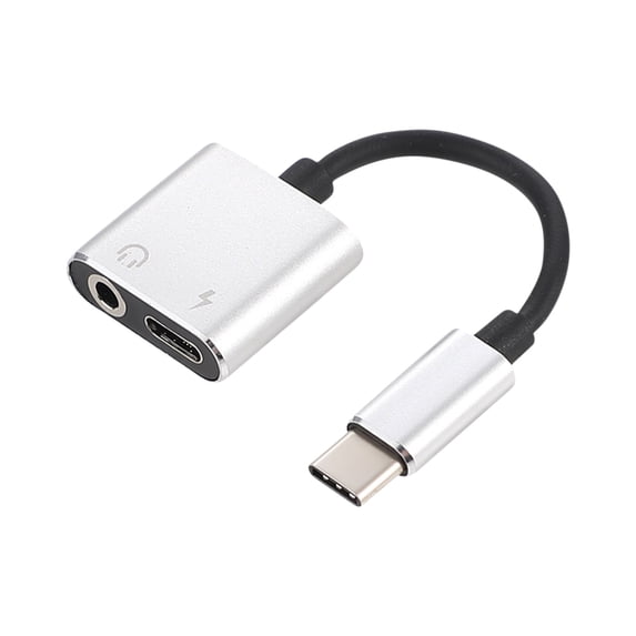 Gecau Adapter Charge And Headphone 2 In 1 Type-C To 3.5mm Aux Audio USB C Cable Creative as show Home Tools
