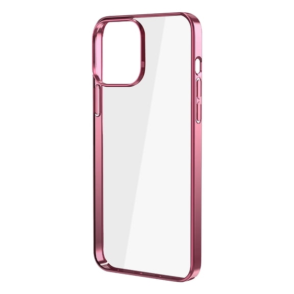 Gecau Adsorb Cover For 13 Pro Max 6.7in Shockproof Transparent Long-Lasting Pink 5.6x3.2 Inch Home Gadgets