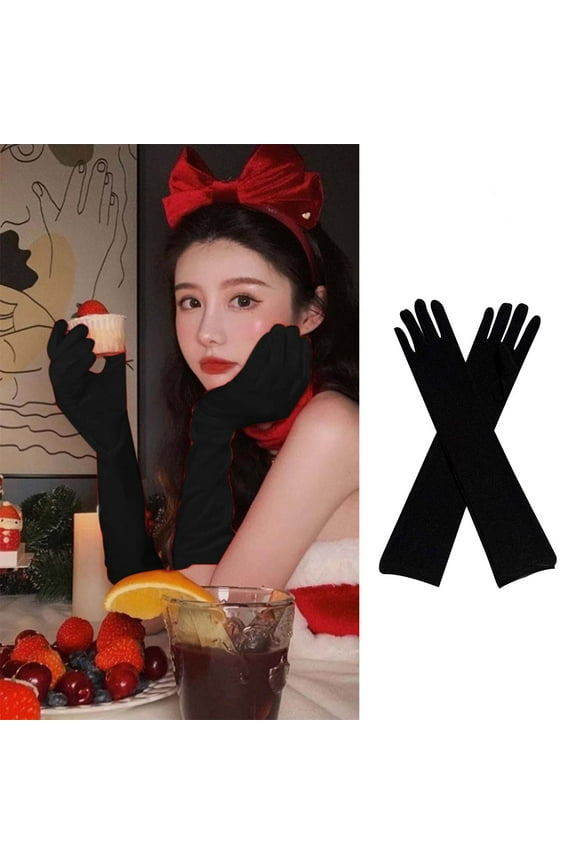 Adult Over Elbow Stretch Long Spandex Opera Gloves Clearance Sales