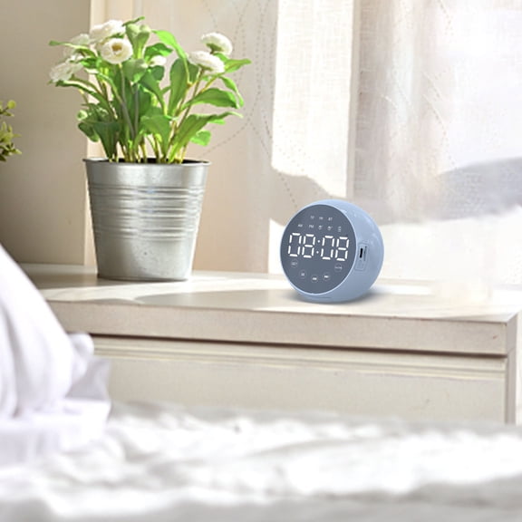 Gecau And Lovely Bluetooth Speaker, Multi-functional Bedside Eco-Friendly Material rtifact, High Volume Blue 3.8x3.8 Inch Home Gadgets