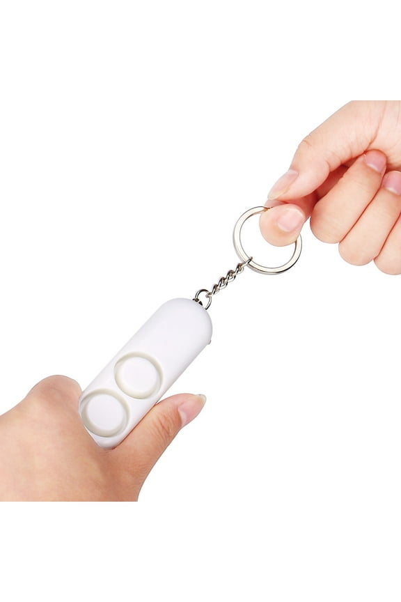 Anti-rape Device Alarm Loud Alert Attack Panic Personal Security Keychain Secure White 7.6x5.6 Inch Home Stuff