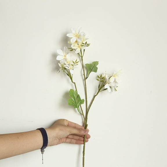 Latrodar Artificial Flower Dancing Orchid Fake Best of Both Worlds g Party Floral Decor White 14.4x4 Inch Home Decor