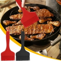 Latrodar Basting Brush Large Silicone BBQ Tools Pastry Brush Grilling Tools Camping Accessories Won't discolor Pastry Brush Outdoor Kitchen Gadgets BBQ Marinades Basting Cooking BBQ Brush 1PC