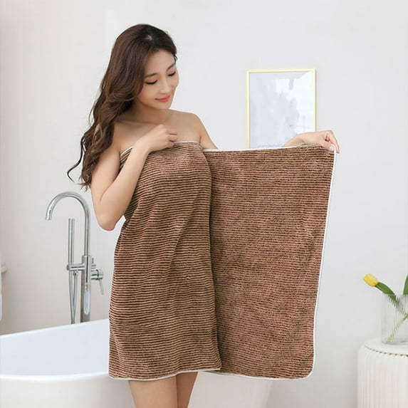 Latrodar Bath Towels Set For Bathroom Cotton Thick Soft Absorbent Towel Household Wash Face Gift Towel Coffee Novelty 10x3.2 Inch