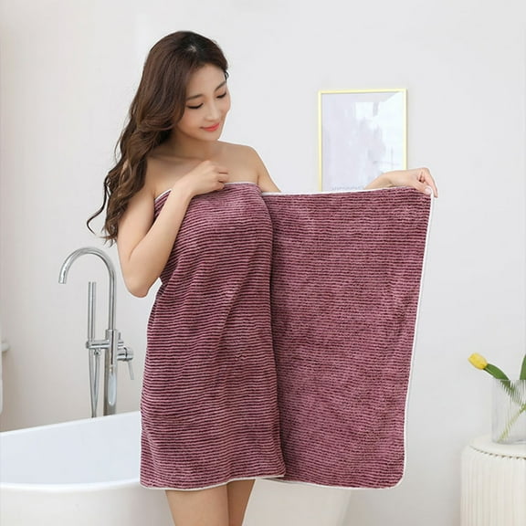 Latrodar Bath Towels Set For Bathroom Cotton Thick Soft Absorbent Towel Household Wash Face Gift Towel Red Upgraded 10x3.2 Inch