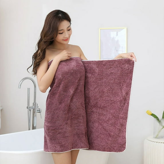 Latrodar Bath Towels Set For Bathroom Cotton Thick Soft Absorbent Towel Household Wash Face Gift Towel Red Upgraded 10x3.2 Inch