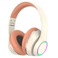 thumbnail image 1 of Latrodar Bluetooth 5.0 Subwoofer Head-Mounted Foldable Headphones - Built-in Mic Safety Guaranteed oft Earmuffs Headset Orange Home Gadgets, 1 of 5