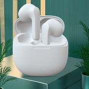 Gecau Bluetooth 5.1 Headset Wireless Earphones Earbuds Stereo Sport Noise Budget-Friendly uds For Mobile Phone White 4.4x4 Inch Home Tools