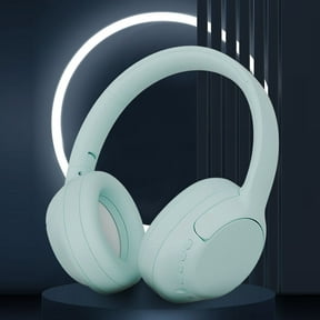 Latrodar Bluetooth 5.3 Subwoofer Head-Mounted Foldable Headphones - Built-in Mic Enduring oft Earmuffs Headset Green 8.8x7.2 Inch Home Gadgets