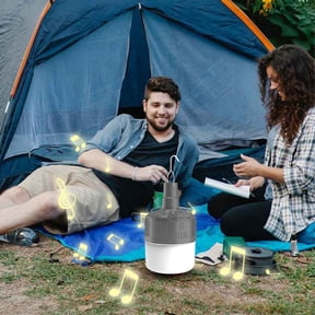Gecau Bluetooth Audio Camping Lights Outdoor Camping Lights 42 LED Upgraded rging USBstall Light Gray 7.2x4.4 Inch Home Decor