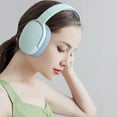 thumbnail image 1 of Gecau Bluetooth Headphones Over-Ear Lightweight Wireless Headphones Stereo Foldable For Travel Secure Light blue 8.48x7.4 Inch Home Stuff, 1 of 5