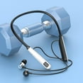 thumbnail image 1 of Gecau Bluetooth Headset Neck Neck Type Wireless Sports Extra Long Standby Life Noise Reduction Sturdy White 8.4x6 Inch Home Tools, 1 of 4