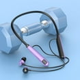 thumbnail image 1 of Latrodar Bluetooth Headset Neck Neck Type Wireless Sports Extra Long Standby Life Noise Reduction Well-Made Purple 8.4x6 Inch Home Tools, 1 of 4