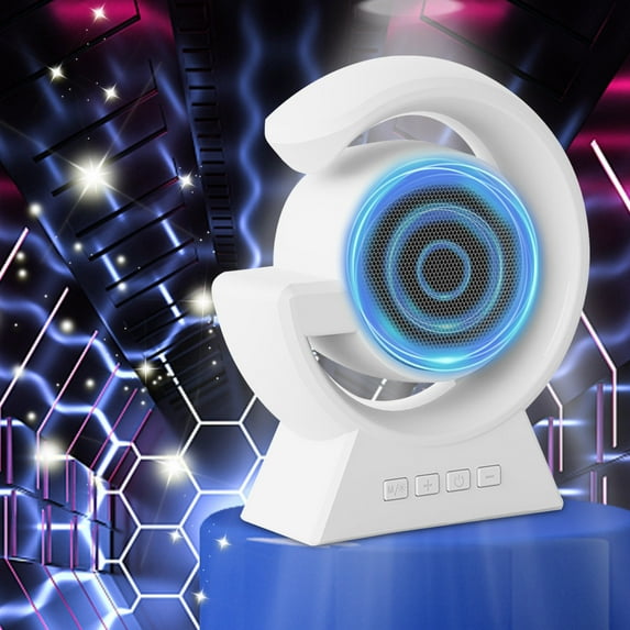 Latrodar Bluetooth Speaker Color Light Card Mini Portable Gift Speaker Enduring White 5.4x4.6 Inch Home Decor