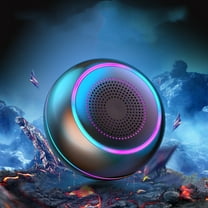 Latrodar Bluetooth Speaker With 12W Stereo Sound, Bluetooth Best of Both Worlds me, Outdoors, Travel Black 4x4 Inch Home Gadgets