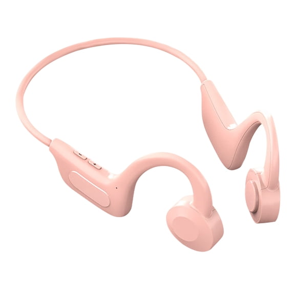 Gecau Bluetooth Wireless Headset,Bluetooth Headset Hanging-Ear Non-Ear Sports Headset Crafted with Care Pink 5.88x4.8 Inch Home Stuff