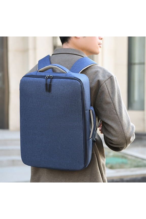Business Backpack, Bag For Travel Flight Fits 15.6 Inch Laptop With USB Charging Port Blue Art&Crafts 8x1.2 Inch