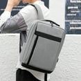 thumbnail image 1 of Gecau Business Backpack, Bag For Travel Flight Fits 15.6 Inch Laptop With USB Charging Port Gray Creative, 1 of 5
