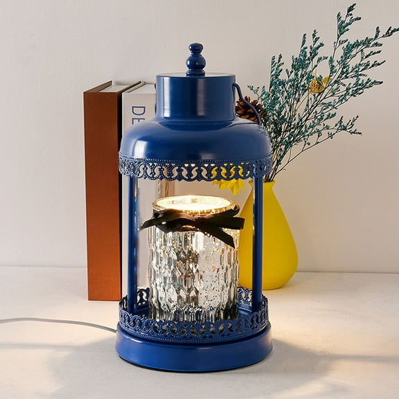 Latrodar Candle Warmer Dimmable Candle Metal Candle Melter Small Enduring For Home Decoration Blue Home Decor
