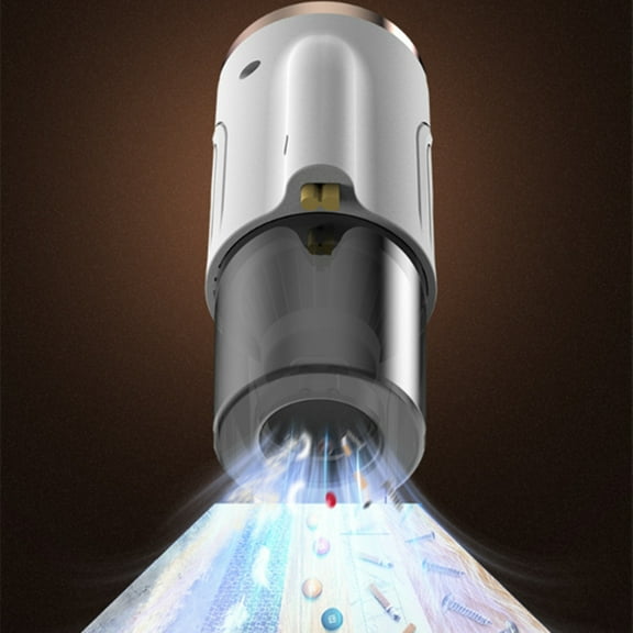 Latrodar Car Vacuum With Powerful Suction, Mini Vacuum For Car Crafted with Care er, USB Rechargeable White 11.2x9.2 Inch Home Decor