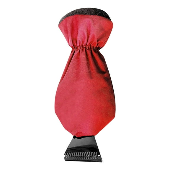 Latrodar Car Vehicle Warm Gloves Scraper Upgraded l Removal For Winter Red Home Tools