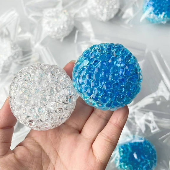 Latrodar Christmas Squishies Popping Beads Pinch Noisy Stress Relieving Moldable Pearl Toys Sensory Fidget for Anxiety Reduction Hand Therapy Fun Stress Ball for Adults Stress Relief
