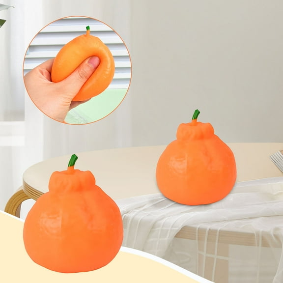 Latrodar Christmas Squishies Slow Bounce Stress Relieving Toys Clown Orange Pinch Pleasure Venting Sensory Fidget for Anxiety Reduction Hand Fun Stress Relief Toys
