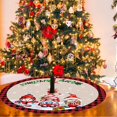 thumbnail image 1 of Latrodar Christmas Tree Skirt 36 Inches Winter Snowflake Tree Skirts Red Elaborately Made Soft Christmas Tree Multicolor Home Essentials, 1 of 5