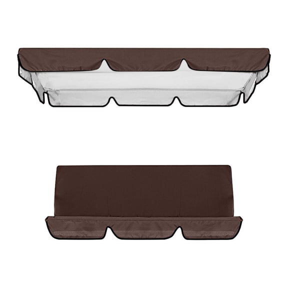 Gecau Cloth Garden Seat Replacement Double Replacement Outdoor Patio Ham-mock Seat Cover Brown Novelty 5.2x3.2 Inch