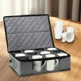 thumbnail image 1 of Gecau Coffee Cup Storage Box Mug Organizer Tea Cup Storage Box Gray Party Favor 7.2x2.4 Inch, 1 of 5