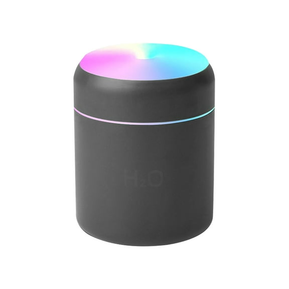 Latrodar Colorful Cool Mini Humidifier, USB Desktop Humidifier For Secure Modes, Super Quiet. Gray 3.2x3.2 Inch Home Essentials