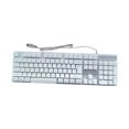 thumbnail image 1 of Latrodar Colorful Crack LED Illuminated Backlit USB Wired PC Gaming Keyboard Non-Toxic White 18.8x6.4 Inch Home Stuff, 1 of 1